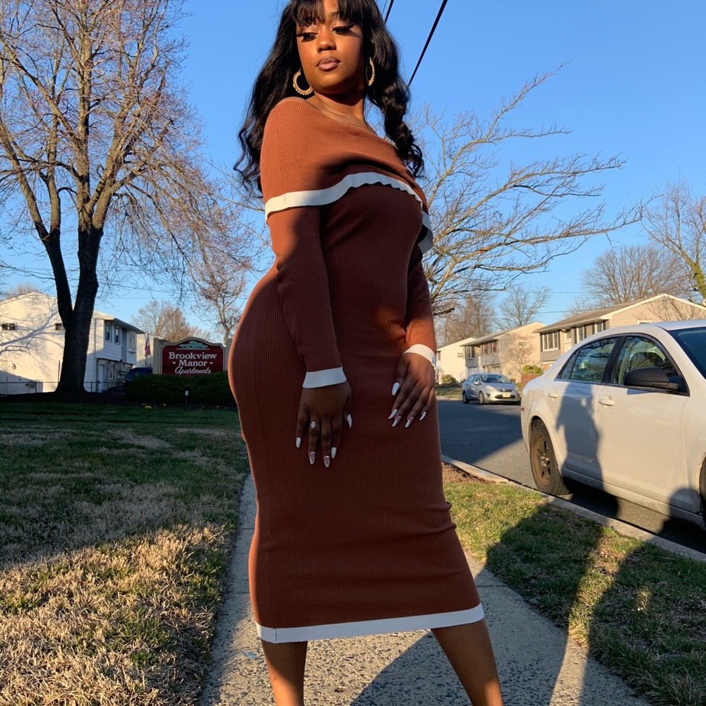 Tan Dress